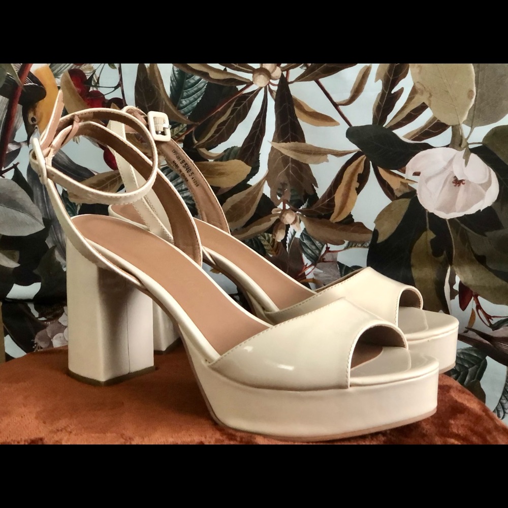 Bone Platform Heels